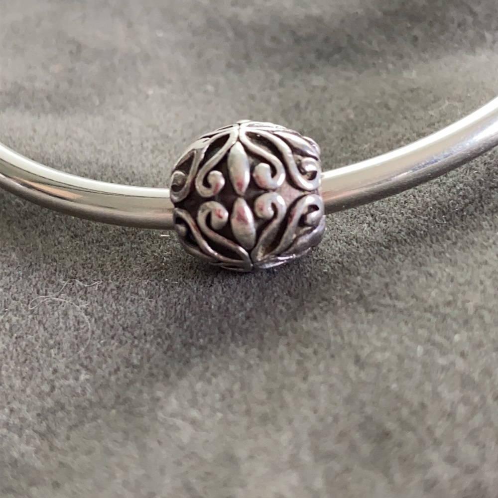 Authentic Pandora Sterling Silver Scroll Charm - image 1